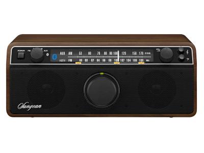 SANGEAN WR-2WH AM/FM-RBDS Wooden Cabinet Digital Tuning Radio (White)